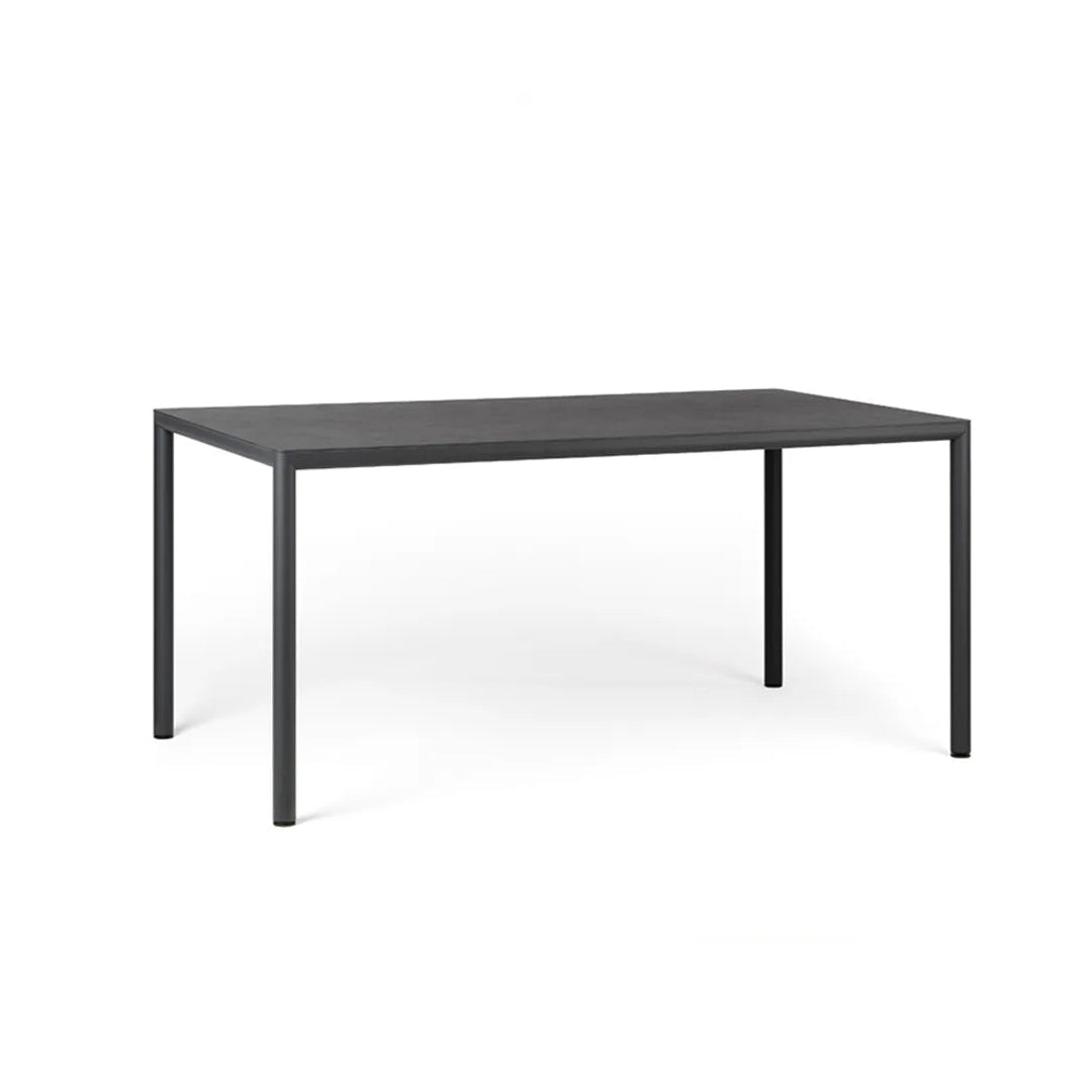 Mesa Piave 160x90 Nardi color Grafito — vista frontal, fondo blanco estudio