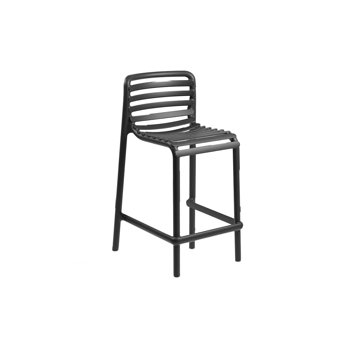 Taburete Doga 65 cm Nardi Italia color Grafito — vista de tres cuartos sobre fondo blanco de estudio — bCasual