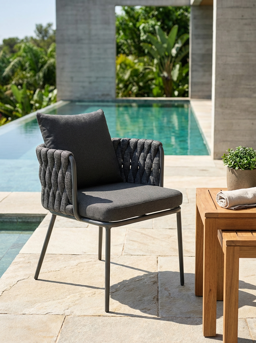 poltrona terraza bcasual estocolmo grafito