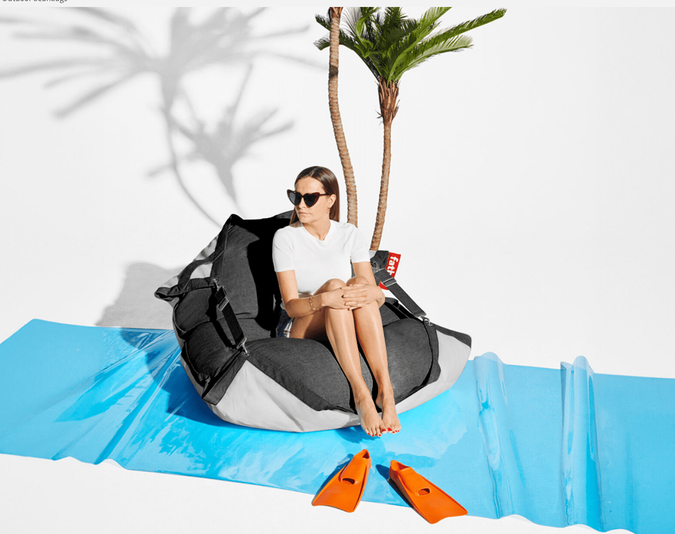 Flotador Fatboy Floatzac Gris - Cojin para Piscina - bCasual - FT105306