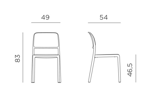 Silla de terraza Riva - Nardi Italia