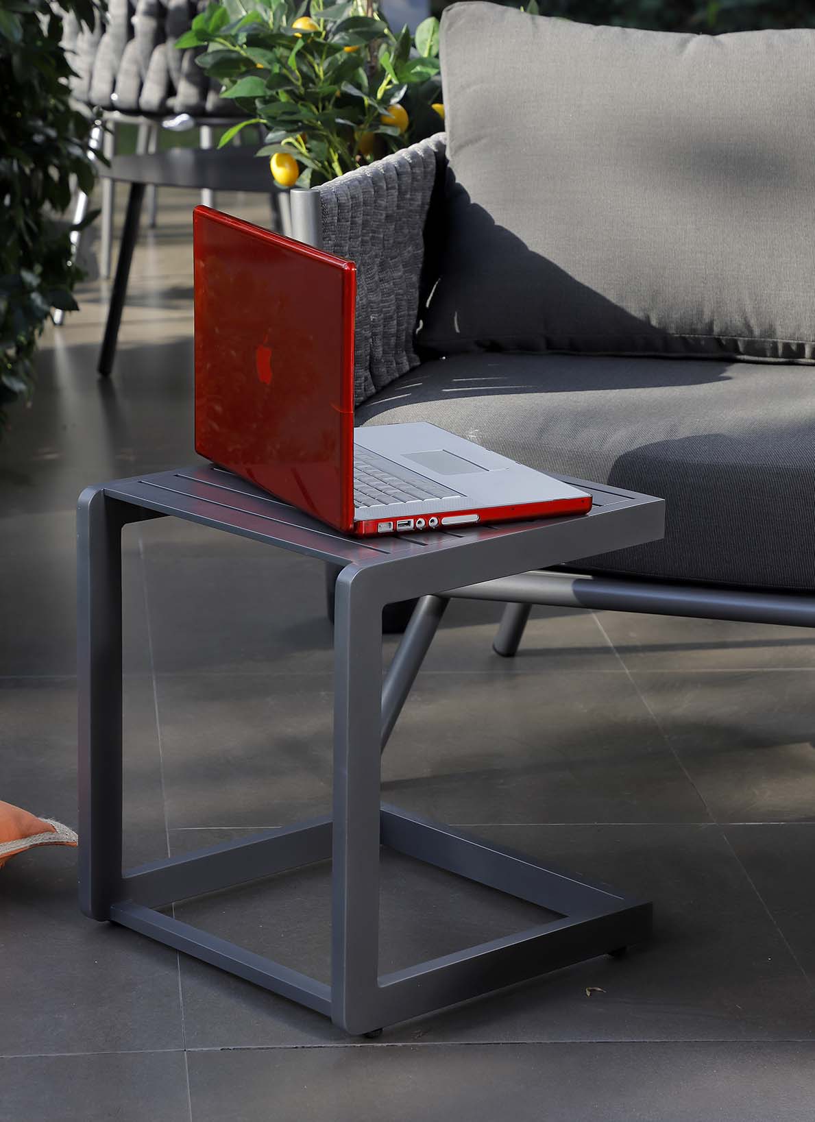 Mesa C Lateral de Aluminio Estocolmo - bCasual - bCasual - MY1456-ET