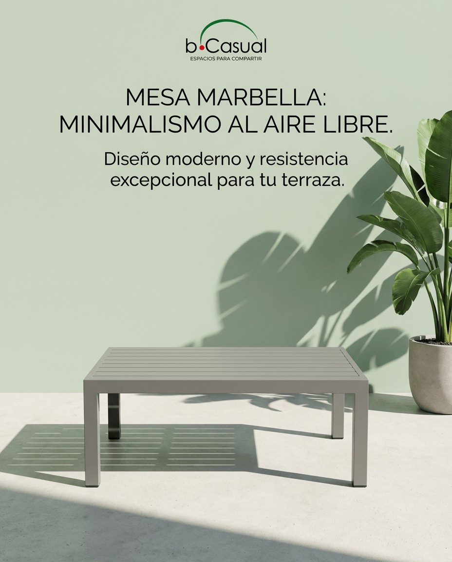 Mesa de centro para terraza de aluminio Marbella bCasual - bCasual - MY12097ET