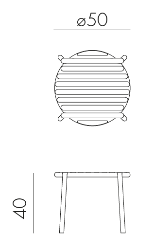 Mesa Doga de Centro para Terraza - Nardi Italia - bCasual -4004216000