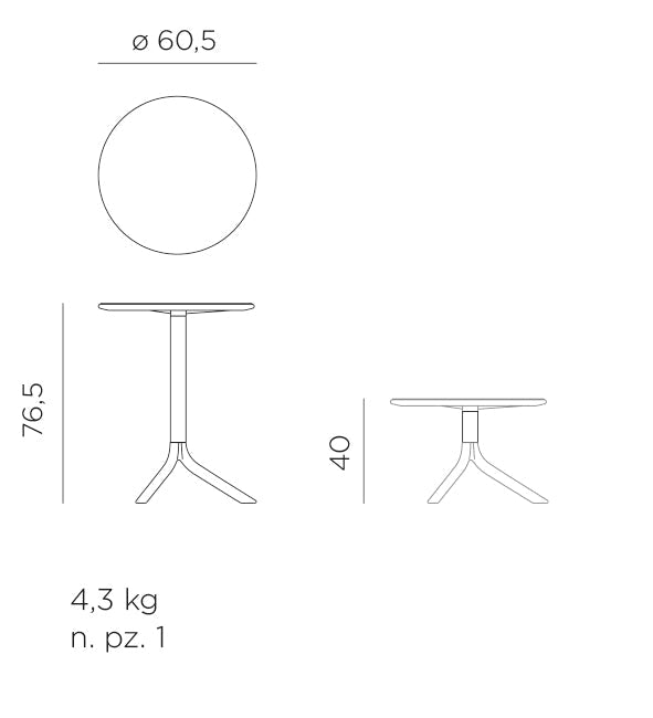 Mesa Spritz para Terraza - Nardi Italia - bCasual -4005816000