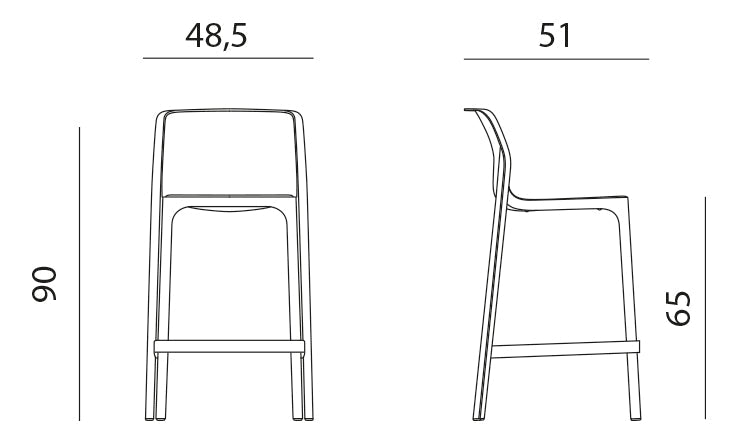 Taburete Net 65 cm - Nardi Italia - bCasual - 4035610000