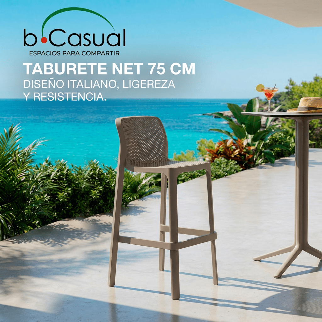 Taburete para terraza Net 75 cm - Nardi Italia - bCasual - 4035510000
