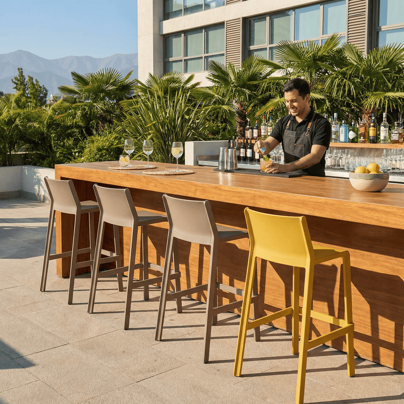 Taburete para Bar y Terraza Trill 75 cm - Nardi Italia - bCasual - 4035002000